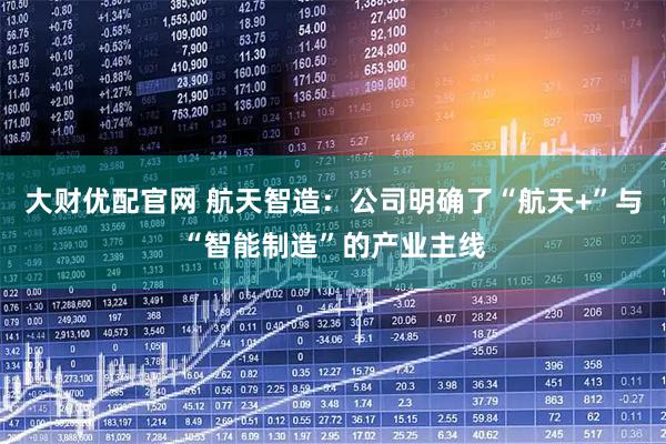 大财优配官网 航天智造：公司明确了“航天+”与“智能制造”的产业主线