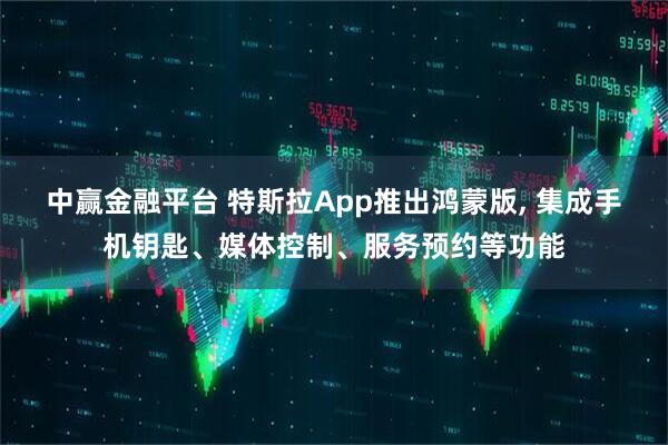 中赢金融平台 特斯拉App推出鸿蒙版, 集成手机钥匙、媒体控制、服务预约等功能