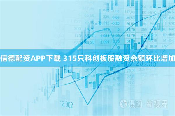 信德配资APP下载 315只科创板股融资余额环比增加